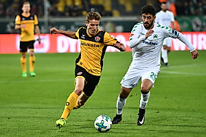 Niklas Hauptmann gab gegen Fürth sein Pflichtspiel-Comeback.