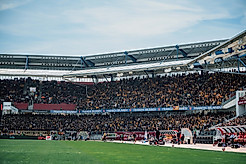 Gästeblock im max-Morlock-Stadion Nürnberg