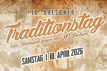 Eine Grafik zum 10. Dresdner Traditionstag am 18. April 2026