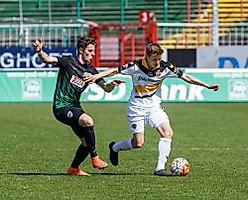 Niklas Hauptmann kam zu seinem zweiten 3.Liga-Einsatz.