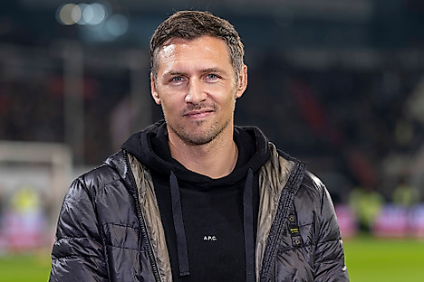 Sören Gonther im Stadion. 