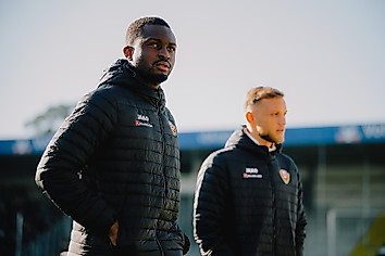 Dennis Duah im Stadion.