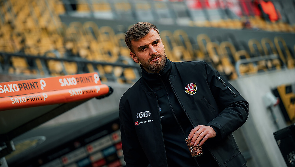 Lars Bünning im Rudolf-Harbig-Stadion.