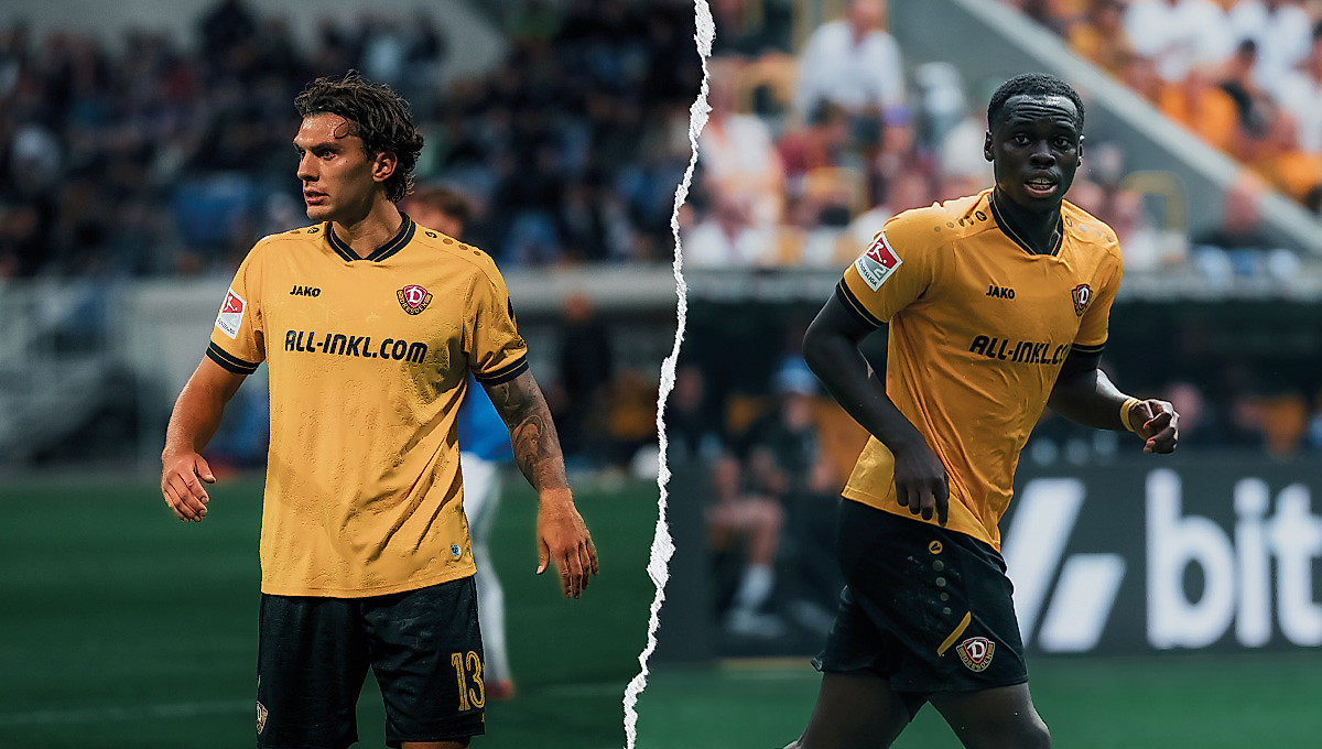 Julian Pauli und Kofi Amoako im Trikot der SGD.