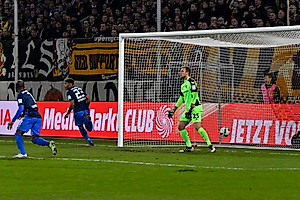 Onel Hernández erzielte das frühe 0:1 für die Braunschweiger.