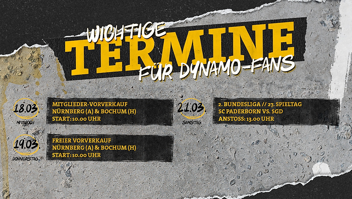 Termine für Dynamo-Fans in einer Grafik dargestellt