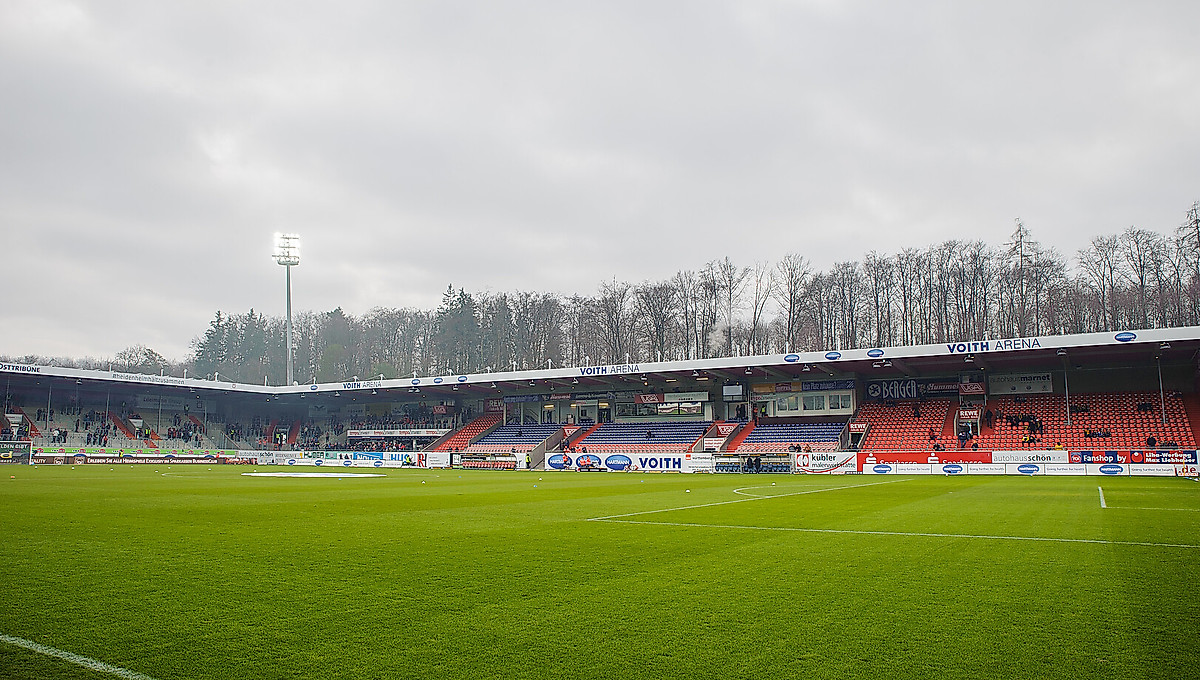 Die Voith-Arena in Heidenheim.