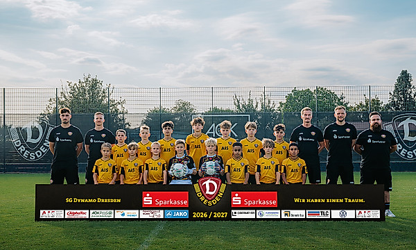 Das Mannschaftsfoto der U12 zur Saison 2026/27.