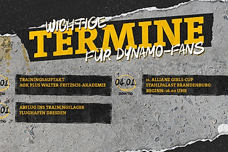 Eine Überischt der Termine rund um die SGD in der Woche vom 29.12.2025-04.01.2026