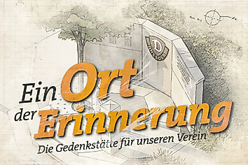 Eine Grafik mit der Animation eines Gedenksteins.
