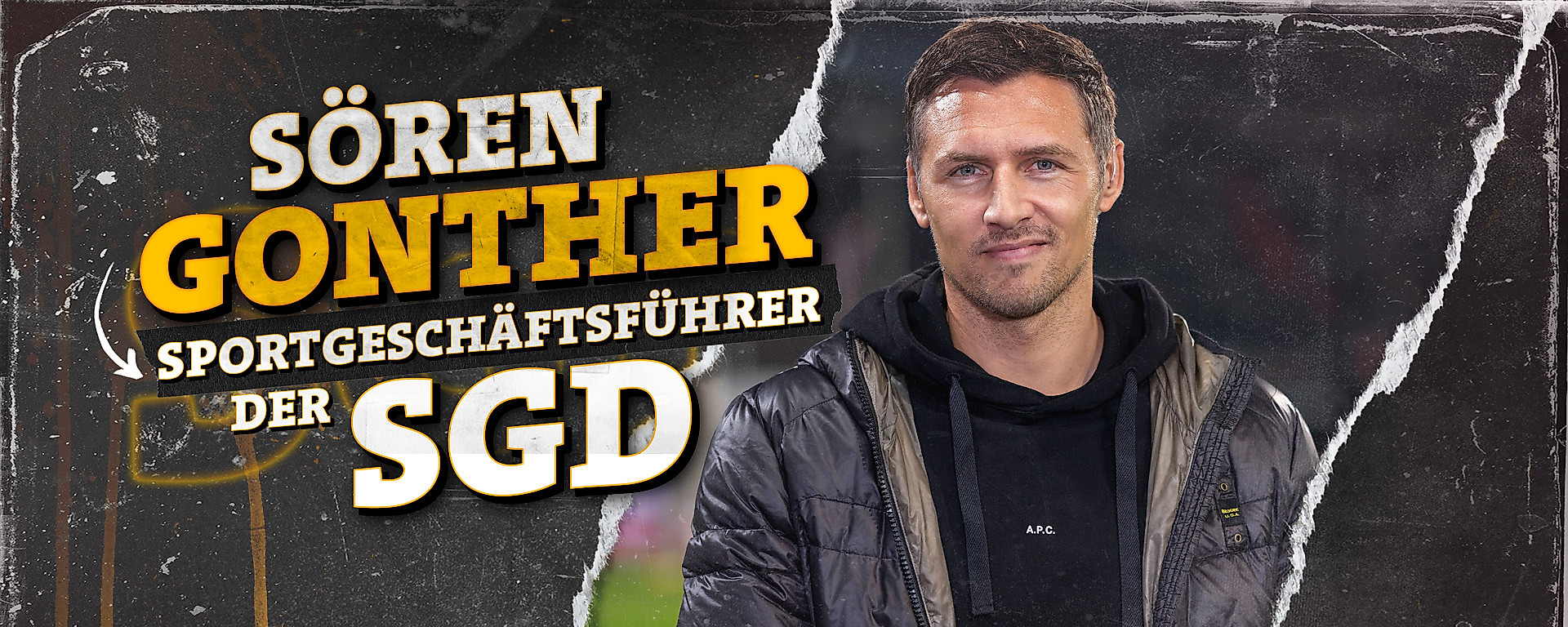 Sören Gonther im Stadion.