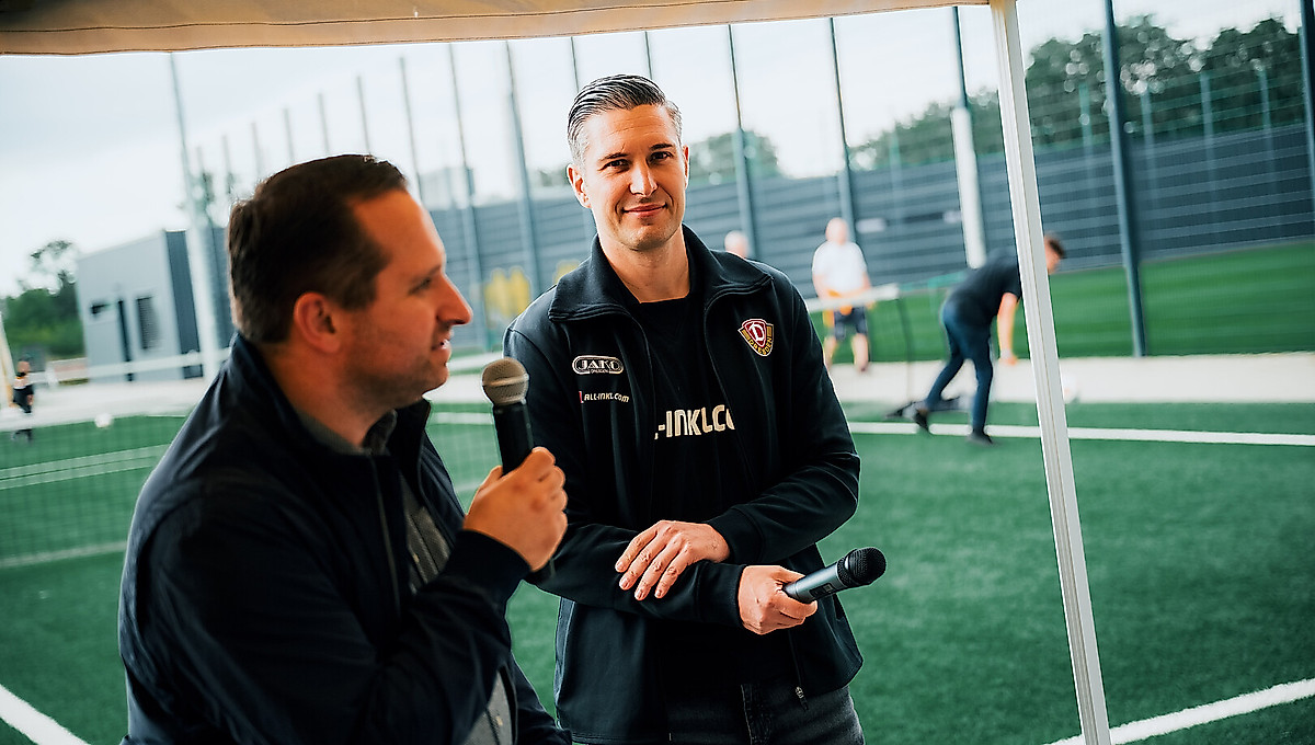 Ronny Rehn und Stephan Zimmermann bei der Eröffnung.