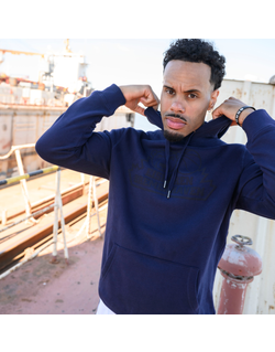 Hoodie "Logo", Ton in Ton