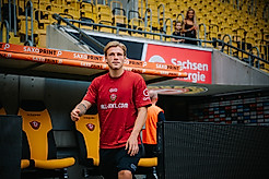 Jonas Oehmichen im Rudolf-Harbig-Stadion.