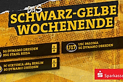 Eine Ergebnisübersicht von Dynamos Nachwuchsmannchaften am Wochenende 11.04.-12.04.2026