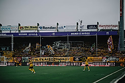 Gästeblock im Stadion an der Bremer Brücke in Osnabrück