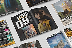 EIne Grafik mit mehreren aufgeschlagenen Magazinen