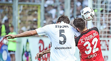 Eines von Grifos ersten SC-Pflichtspielen war das Heimspiel gegen Mönchengladbach 2016.