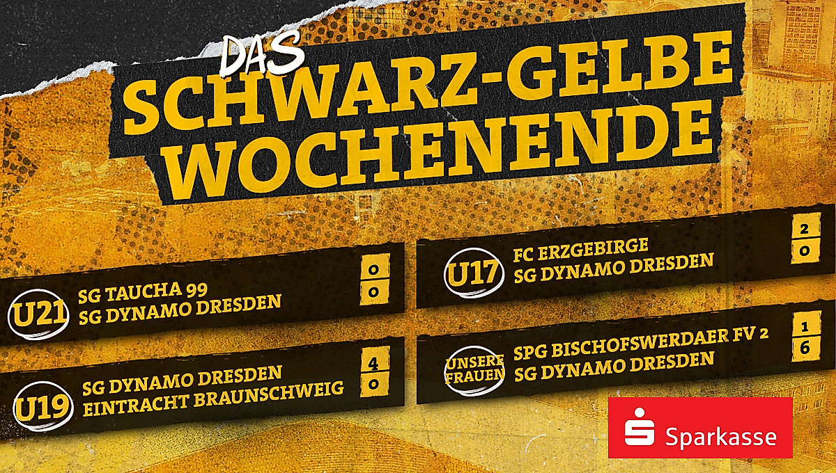 Eine Ergebnisübersicht von Dynamos Frauenteam sowie den Nachwuchsmannschaften vom Wochenende 14.-15. März 2026