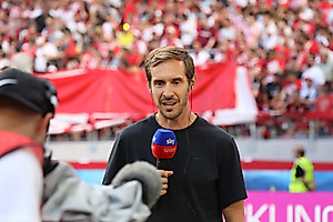 Julian Schuster's first TV interview as a Bundesliga head coach.
