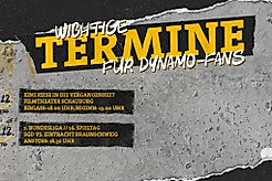 EIne Grafik mit Terminen für Dynamo-Fans in der 50. Kalenderwoche 2025