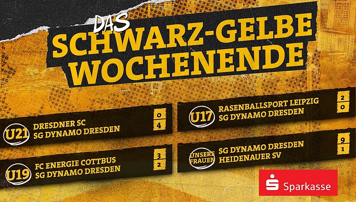 Eine Ergebnisübersicht der Nachwuchs- und Frauenmannschaften der SGD am Wochenende 01.-02.11.2025