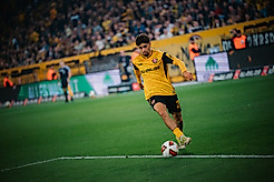Ben Bobzien mit dem Ball am Fuß.