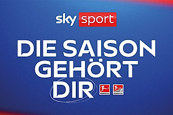 Eine Anzeige mit dem Werbeslogan von Sky Sport: Die Saison gehört dir.