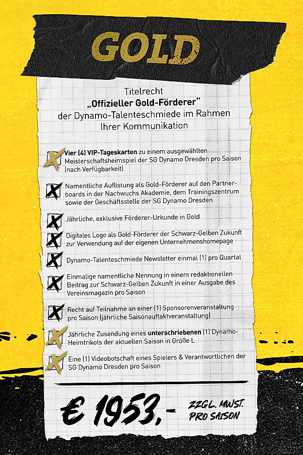 Sponsoringpaket Gold