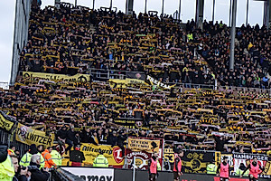 Dynamo-Fans im Gästeblock