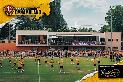 Dynamos Mannschaft bei einer Trainingseinheit