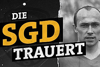 Grafik mit Wolfgang Pfeifer und dem Text: Die SGD trauert