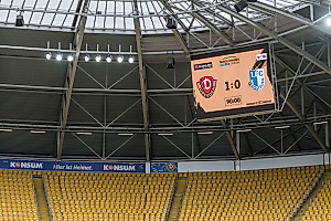 Am Ende bleibt es beim verdienten 1:0-Derbysieg. | Foto: Dennis Hetzschold