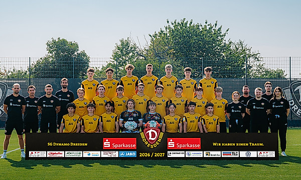 Das Mannschaftsfoto der U17 zur Saison 2026/27.