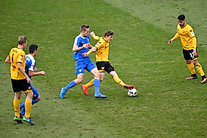 Niklas Hauptmann, nicht vom Ball zu trennen.