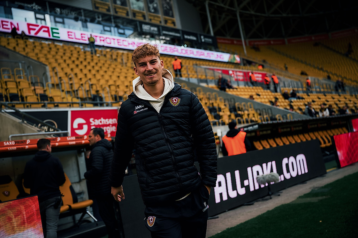 Dominik Kother im Rudolf-Harbig-Stadion