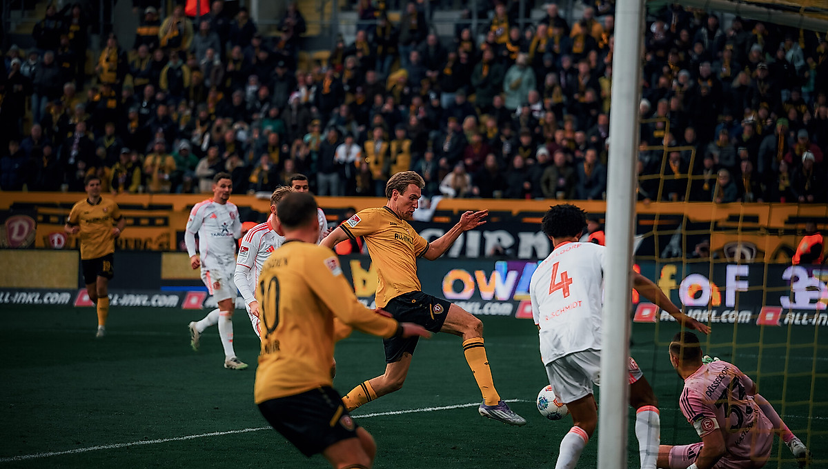 Vincent Vermeij kurz vorm Torerfolg gegen Fortuna Düsseldorf.