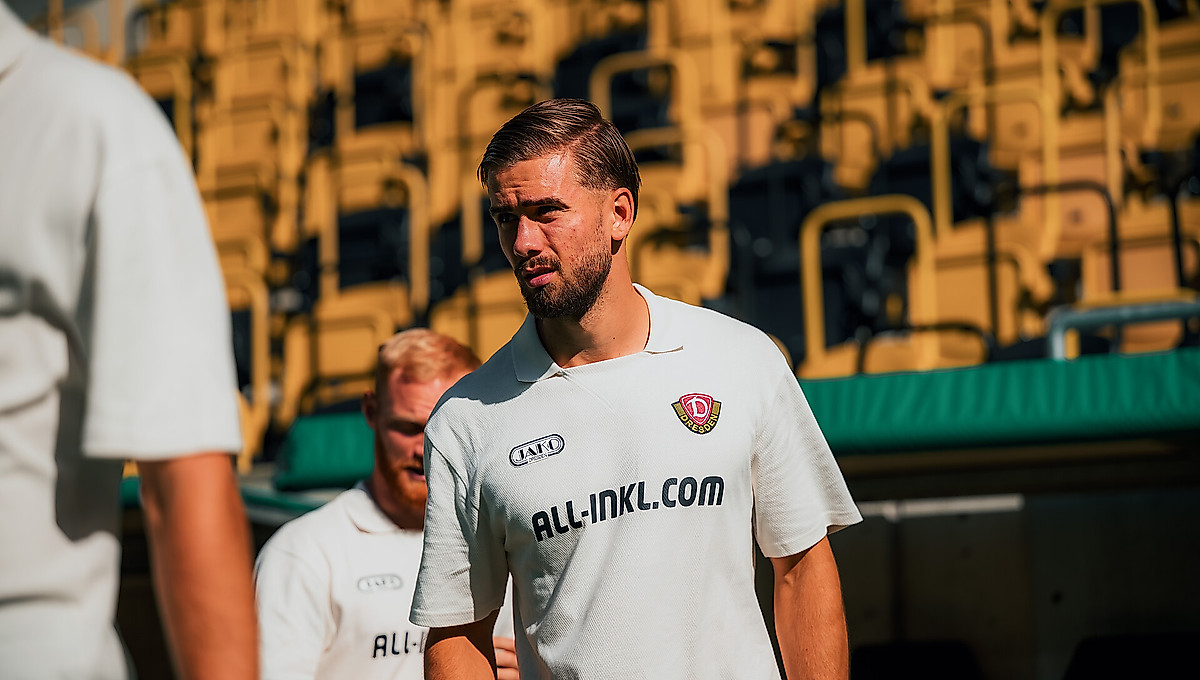 David Kubatta im Rudolf-Harbig-Stadion.