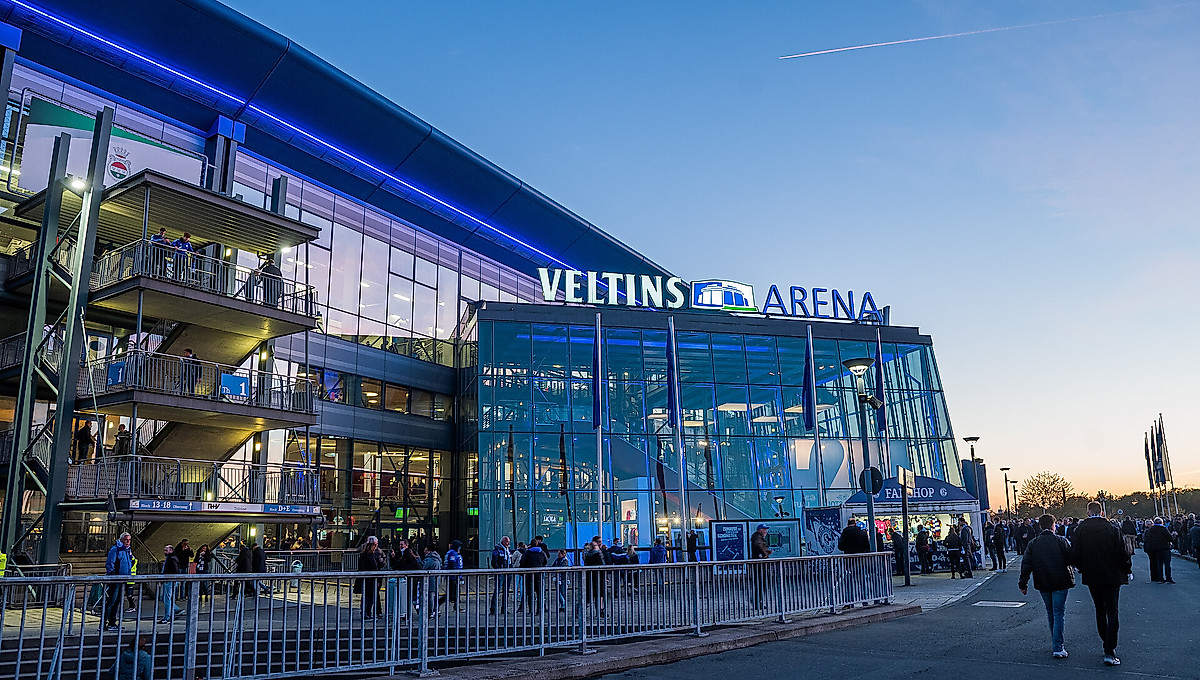 Die Veltins-Arena auf Schalke