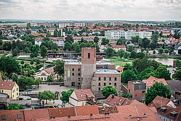 Großenhainer Innenstadt aus der Vogelperspektive