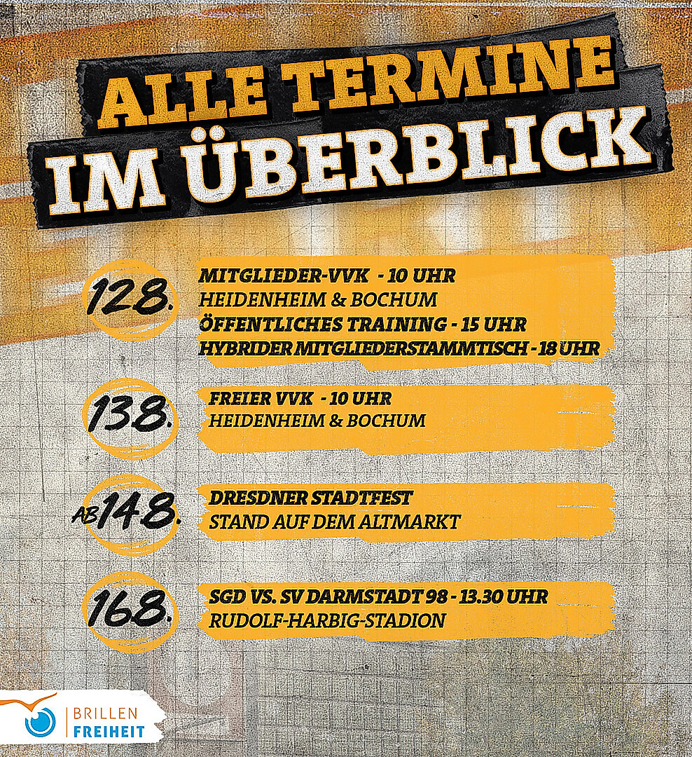 Termine in der kommenden Woche